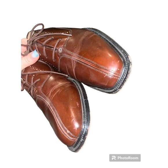 ✨Stacy Adam’s Brown Leather Comfort Plus Sz 9 Oxfords✨ - Picture 8 of 8